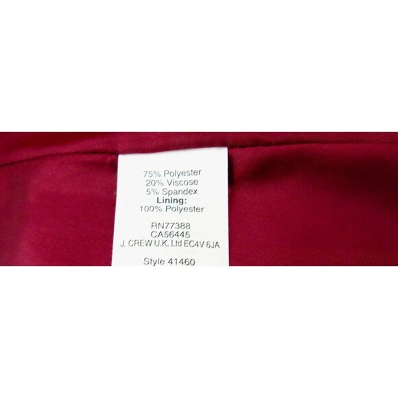 NEW! J. Crew Hailey Mini Skirt Burgundy Red SZ 4 - Picture 6 of 6